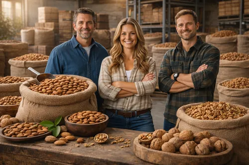 Atlas Nut Supply, LLC team supports bulk almond and walnut sourcing from California for industrial buyers