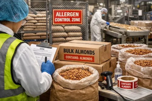Allergen Controls for Bulk Almond Programs: Receiving, Storage, and Labeling - Almond Industrial Applications — Atlas Nut Supply