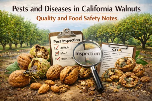 Pests and Diseases in California Walnuts: Quality and Food Safety Notes - California Walnut Crop & Harvest — Atlas Nut Supply