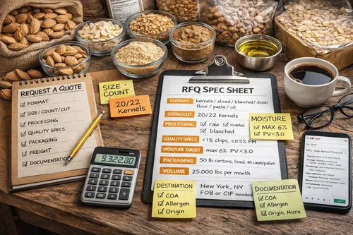 How to Request a Quote for Bulk Almond Products: The Spec Sheet Buyers Use - Almond Industrial Applications — Atlas Nut Supply