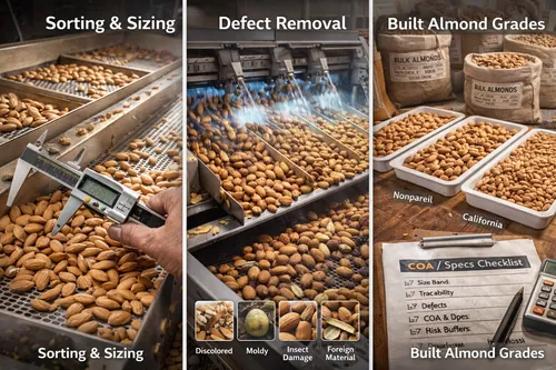 Sorting, Sizing, and Defect Removal: How Almond Grades Are Built - California Almond Crop & Harvest — Atlas Nut Supply