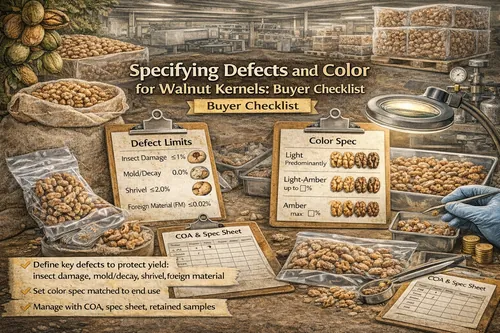 Specifying Defects and Color for Walnut Kernels: Buyer Checklist - Walnut Industrial Applications — Atlas Nut Supply