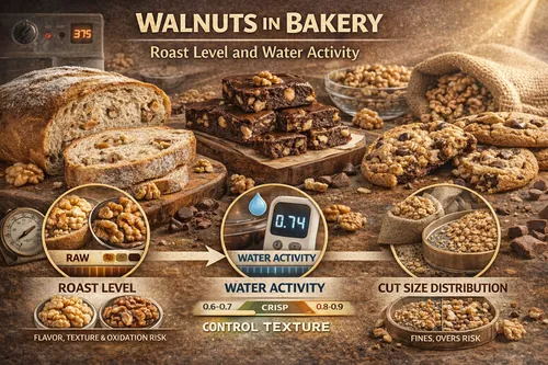 Walnuts in Bakery (Breads, Cookies, Brownies): Roast Level and Water Activity - Walnut Industrial Applications — Atlas Nut Supply