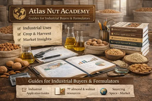 Atlas Nut Academy: almond and walnut industrial application, sourcing, crop, and market guides — Atlas Nut Supply